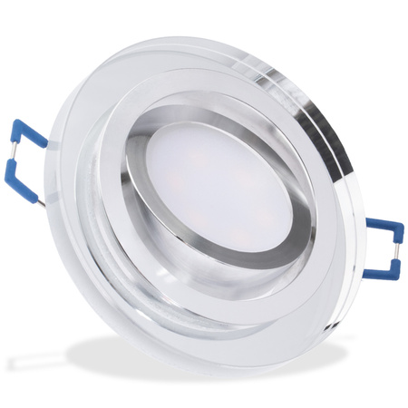 Glas-Einbaustrahler GU10, MR16 Einbauspot HALOGEN Runde beweglich ARIAN LUMILED