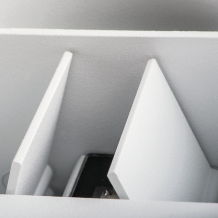 LED-Fassadenleuchte REKA Weiß UP AND DOWN 7W 500lm 840 Neutral IP54 Kanlux