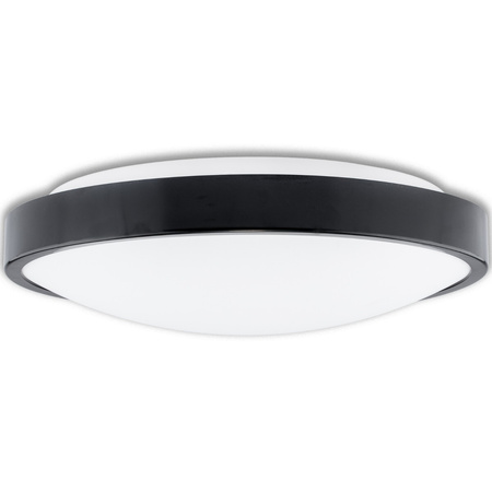 LED-Deckenleuchte Deckenaufbauleuchten Badezimmer-Anbauleuchte 24W 4000K IP44 ZOE Schwarz 35cm