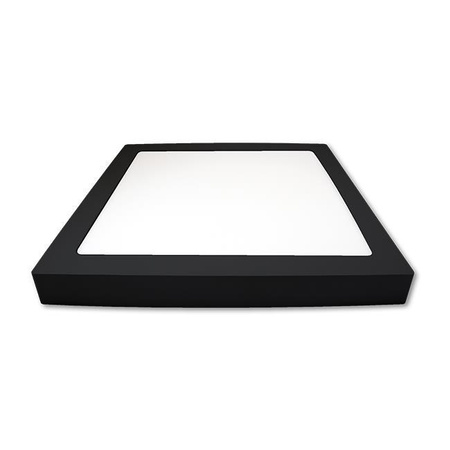 Deckenaufbauleuchte LED-Panel 18W 4000K Schwarzes Quadrat Proma LVT