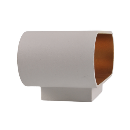 Wandleuchte Außenfassadenleuchte G9 Weiß Gold Elissa Sanico Goldlux