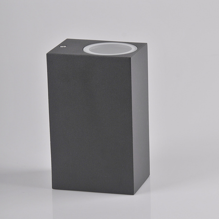 Außenwandleuchte oben unten mit LED 2x GU10 BOSTON GOLDLUX (Polux) ALUMINIUM GRAY