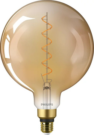 Globus-LED Lampen E27 G200 4,5 W = 28 W, 300 lm, 1800 K warmes Filament, bernsteinfarben PHILIPS