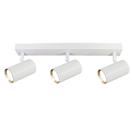 Wand- und Deckenstrahlerleuchte 3x GU10 Weißgold NICEA Sanico Goldlux