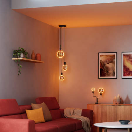 LED Dekorative G100 Glühbirne E27 4W = 12W 110lm 1800K Warm 330° Smoke Glühfaden Dimmbar Vintage 1906 Osram