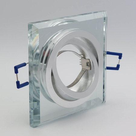 Flush-mounted GU10 Halogen Einbaustrahler Transparent Quadratisch Kobi