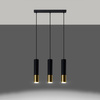 LOOPEZ 3L Hängeleuchte 3xGU10 Elegant Schwarz und Gold SOLLUX