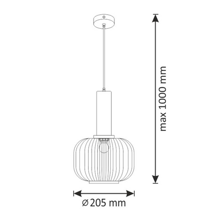 CUMBRIA E27 Überhang-Deckenleuchte Grün GOLDLUX (Polux)