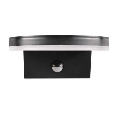 Außenwandleuchte PIR Sensor LED IP54 4000K Rund Schwarz