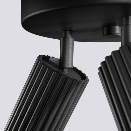 Plafond Deckenleuchte Tuba Spot 3x GU10 Schwarz Carbon Deep Space SL.1582 Sollux