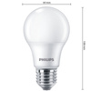 Set mit 3x E27 A60 LED-Lampe 8W = 60W 806lm 2700K Warm 150° PHILIPS