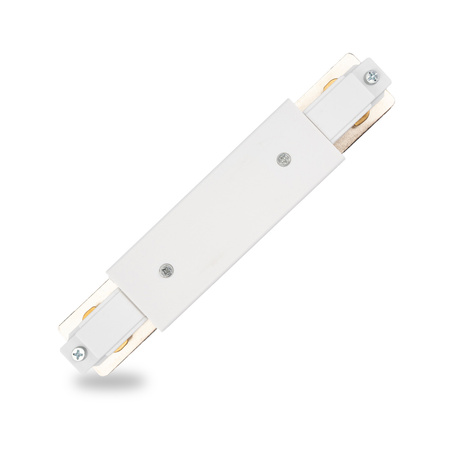 1F-SCHIENENVERBINDER GERADE MIT SPANNUNGSVERSORGUNG WEISS LEUCHTEND