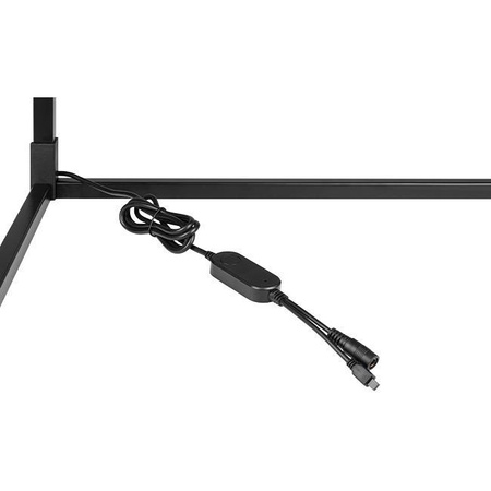 Eck-Stehleuchte Schwarz 20W RGB-Farbwechsel Fernbedienung