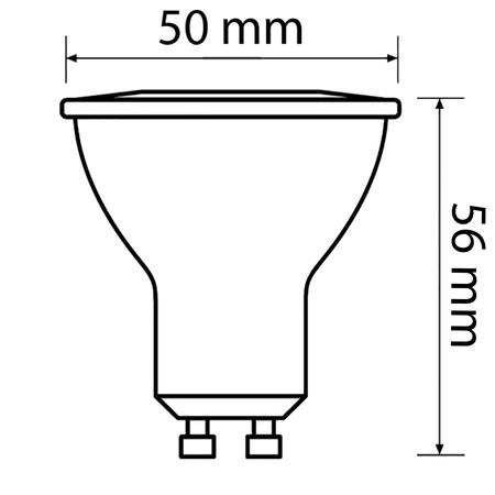 3x LED Leuchtmittel GU10 4,7W = 50W 380lm 2700K Warm 36° PHILIPS
