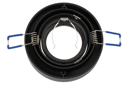 HALOGEN Einbaustrahler Tuba Spot, beweglich GU10 Rund Schwarz 20mm MIDI + LED GU10 6W 3000K LUMILED