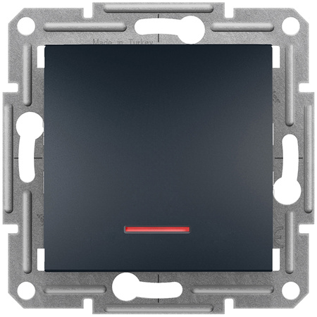 Einzelner einpoliger Lichtschalter mit Hintergrundbeleuchtung SCHNEIDER ASFORA-Schalter