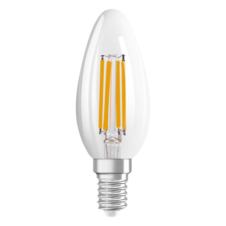 LED Lampen E14 B40 4W = 40W 470lm 2200-2700K Warm 300° Glühfaden Dimmbar OSRAM Superstar