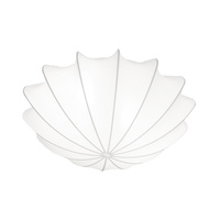 FORM 9673 Nowodvorski Deckenleuchte Weiß 2xE27 Breite Deckenleuchte Lycra+Stahl 50 cm Modern