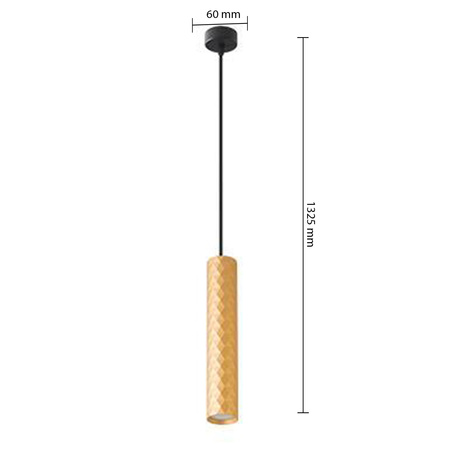 Masterled GU10 Gold Glamour Pendelleuchte für die Decke