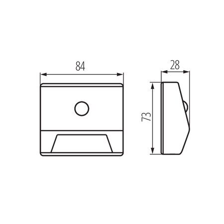 LED Treppenleuchte IRS 0,3W 10lm 4000K Neutraler Bewegungssensor KANLUX