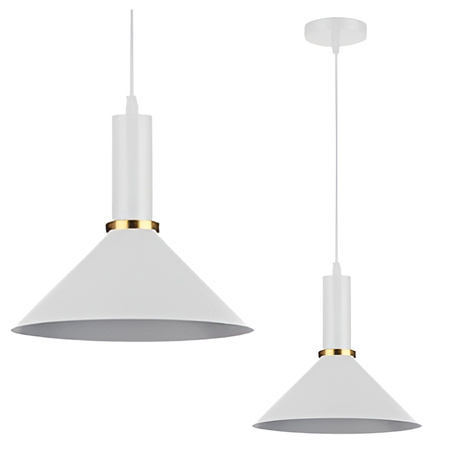 Masterled E27 Weiß Kupfer Olena Hängelampe