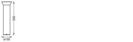 Gartenpfostenleuchte LED-Stehleuchte 10W 3000K warm + RGB IP44 SMART+ WLAN dimmbar 50cm Eclipse Pathway LEDVANCE