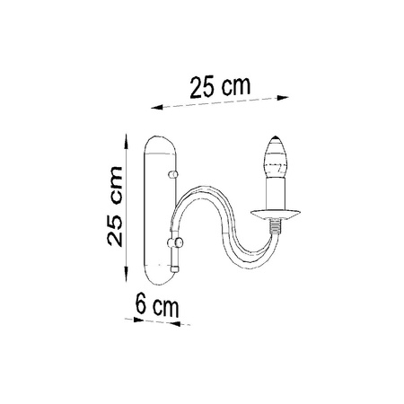 LED MINERWA E14 Wandleuchte Weiß SOLLUX
