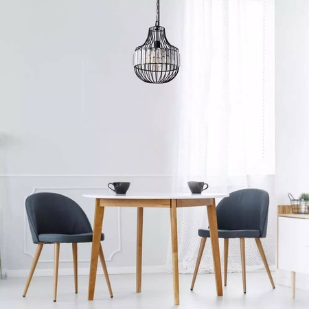 E27 Metall und Kristall Pendelleuchte T:30x36cm VT-7334 V-TAC