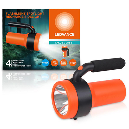 LED-Reflektor Handscheinwerfer Akku 3W 300lm + Seitenlicht LEDVANCE