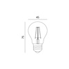 LED-Lampe E27 Ball 4W 470lm 3000K Warm 360° Filament Line Kobi