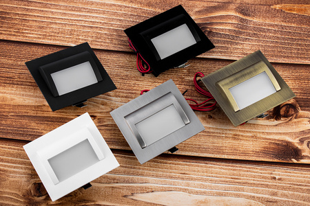 DECORUS Treppenleuchte LED-Lampe 1,2W Schwarz ProVero Neutral 4000K 12V DC