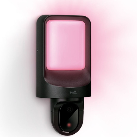 LED-Wandleuchte für draußen mit Kamera 37,5cm RGB SMART WiFi WiZ