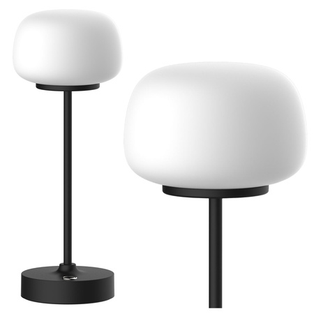 Dekorative LED-Schreibtischlampe 1.8W 150lm 2700K Warm Schwarz Rimini Sanico Goldlux