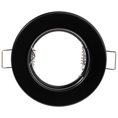 Einbaustrahler GU10, MR16 Einbauspot HALOGEN Runde Fest Schwarz Blech LUMILED