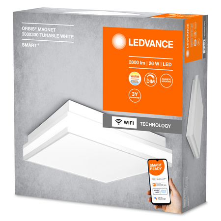 Aufbau LED Deckenleuchten ORBIS MAGNET 26W 2500lm CCT 30cm SMART+ WiFi LEDVANCE weiß
