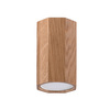 Anbauleuchte ZEKE GU10 Halogen Spot Tuba Wooden SOLLUX