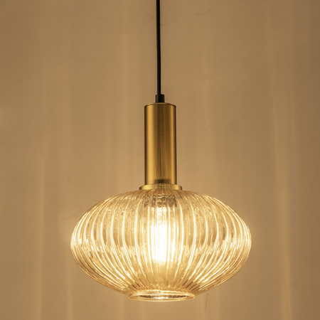 NORFOLK E27 Überhang Bernstein Deckenleuchte GOLDLUX (Polux)