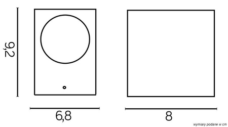 Garten-Außenfassadenleuchte WANDLEUCHTE LED Mini 5001 BR GU10 Su-Ma