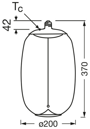 Dekorative LED-Glühbirne E27 4W = 12W 120lm 1800K Warm 320° Smoke Filament Vintage 1906 Osram