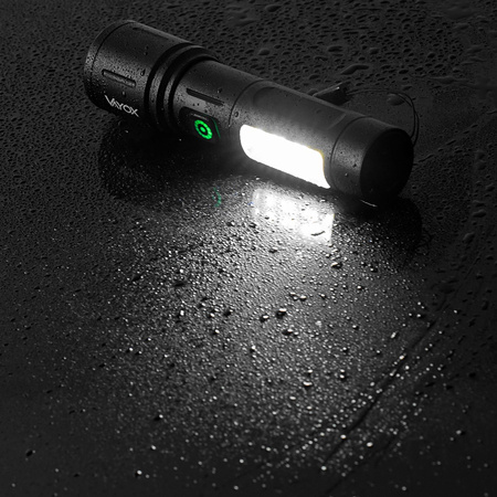 Wiederaufladbare taktische LED-Taschenlampe 5W 260lm Handheld Power + SMD VA0184 VAYOX