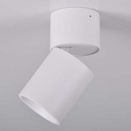 Aufbauleuchte Halogen SPOT TUBA rund beweglich GU10Weiß NIXA GOLDLUX (Polux)