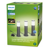 Basisset PEDESTAL GardenLink-Leuchten 3x6W 12V 2700K IP44 Anthrazit PHILIPS