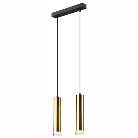 DIEGO Decke Pendelleuchte 2xE27 Schwarz Gold LM-2.124 Lamkur