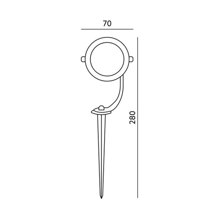 Gartenscheinwerfer mit Außenbeleuchtung 1x GU10 IP65 Schwarz Blake Uno Kobi