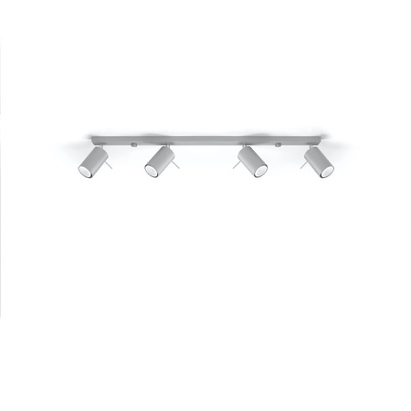 Anbauleuchte RING 4L 4xGU10 Reflektor Halogen Beweglich Minimalistisch Grau SOLLUX
