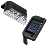 LED-Flutlicht Solar im Freien Garten 0.06W lm 3000K Warm mit Dämmerungssensor IP44 Schwarz Photon Kobi