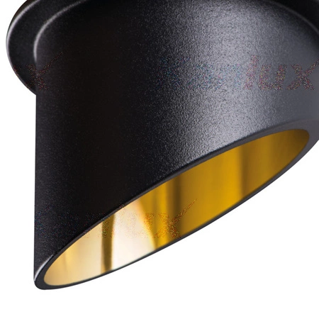 SPAG C MR16 GU10 schwarz-goldene Halogen-Deckenleuchte Kanlux