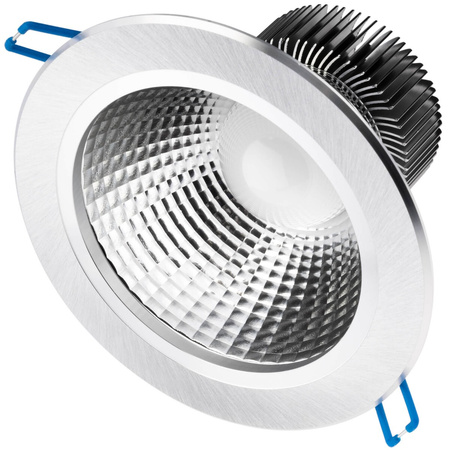 Deckenleuchte 12W Einbau-LED-DOWNLIGHT DEEP Rund 4000K 960lm Silber