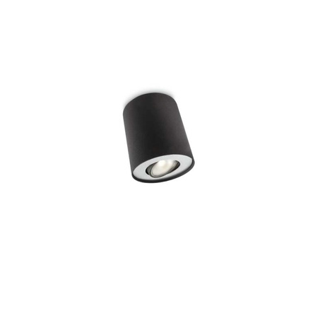 Aufputz-LED-GU10-Leuchte Philips myLiving PIllar Black 56330/30/PN