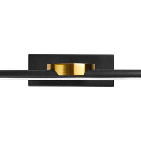 Wandleuchte LED Wandleuchte über Spiegel 12W 1440lm 4000K 140° Schwarz Gold 60cm Santo Masterled
